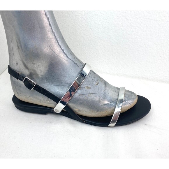 INC International Concepts Silver Womens Flat Sandals 8.5M Strappy Sling Backs - Picture 9 of 9
